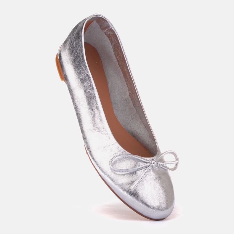 Marco Shoes Baletní boty Passo stříbro 1