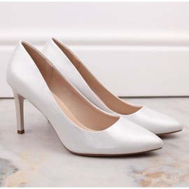 Sergio Leone W SK428A stříbrné vysoké podpatky stříbrný 1