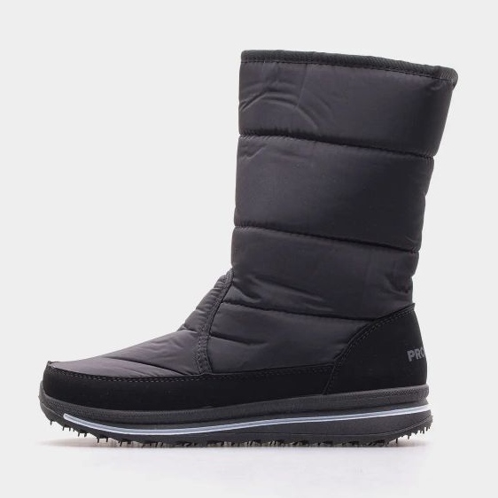 Dámské světlo izolované sněhové boty Progress Progj-21-08 Black černá 2