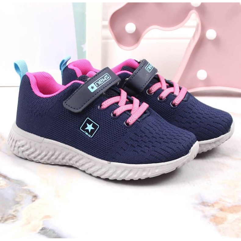 News NOVINKY Jr EVE396A sportovní boty, tmavě modrá 2