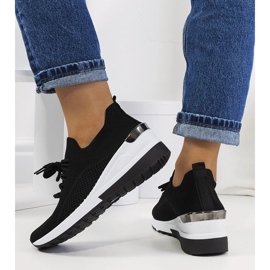 Černé tenisky na klínku Sabelia černý 2