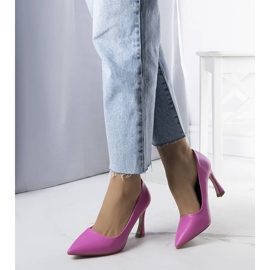 BM Růžové lodičky na podpatku přesýpacích hodin od Drake růžový 1