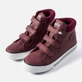Maroon tenisky Lee Cooper LCJ-21-31-0614K červený 1