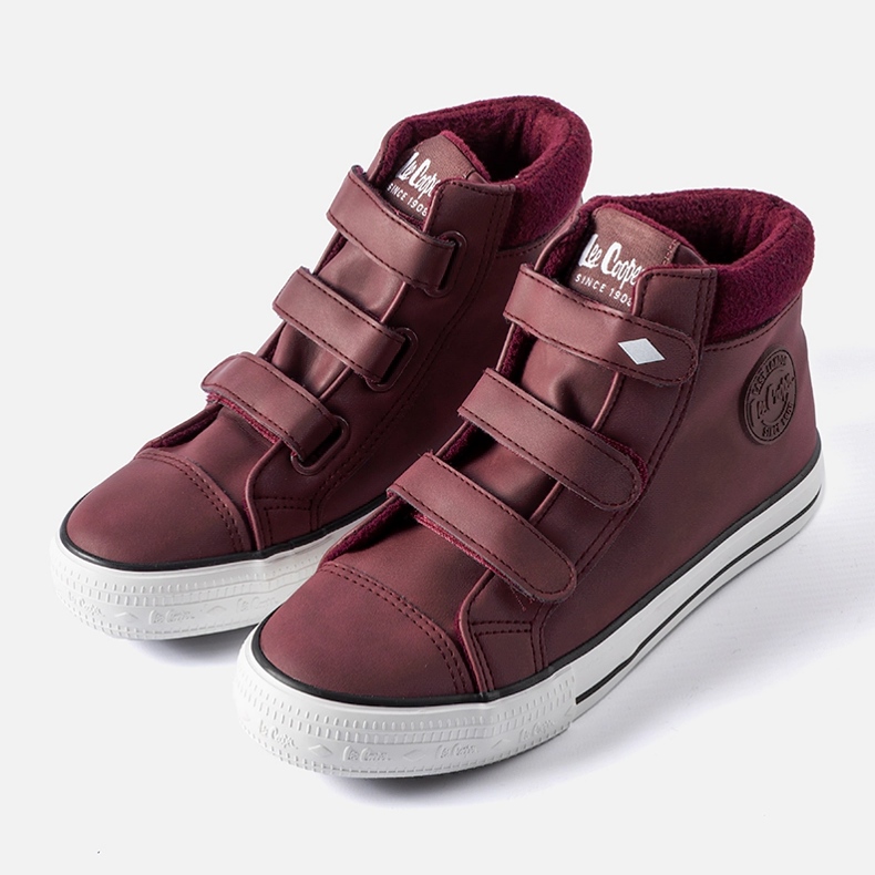 Maroon tenisky Lee Cooper LCJ-21-31-0614K červený 1