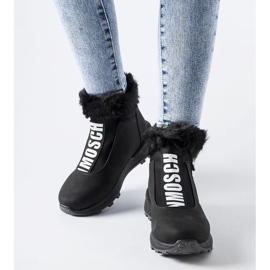 Černé zateplené vysoké tenisky Oneglia černý 1