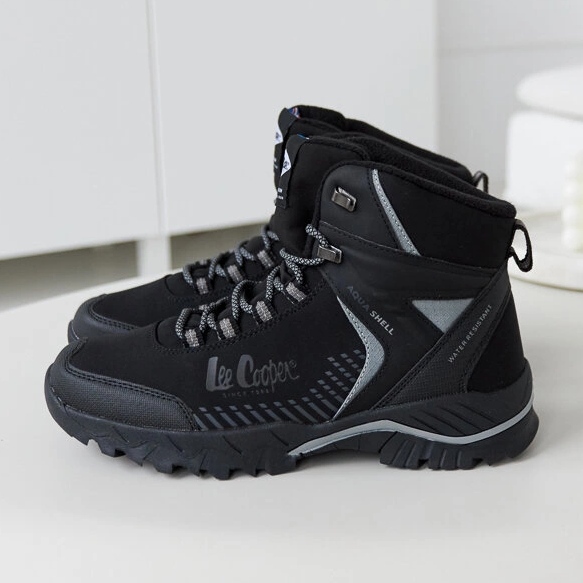 Lee Cooper Černé zateplené pánské kozačky LCJ-22-01-1399M Black černý 1