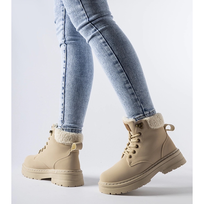 Béžové izolované dělníci Burgondi béžový 1