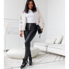 Černé zateplené tenisky se třpytkami Deleon černý 1