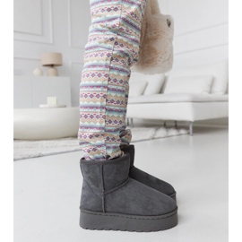 Šedé zateplené sněhule na platformě Tucson šedá 1 Šedé zateplené sněhule na platformě Tucson šedá 1