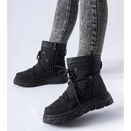 Černé matné zateplené sněhule Jamison černá 1