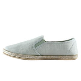 Nazouvací espadrilky glamour JX16 Green zelený 1