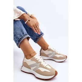 Dámská sportovní obuv béžová Chloette béžový 2 Dámská sportovní obuv béžová Chloette béžový 2