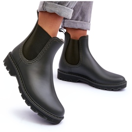 Dámský skluz -green matný galoshes zelený 4