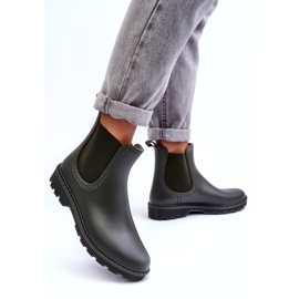 Dámský skluz -green matný galoshes zelený 1