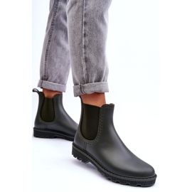 Dámský skluz -green matný galoshes zelený 2