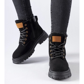 Černé izolované pracovníci Stevens černý 1