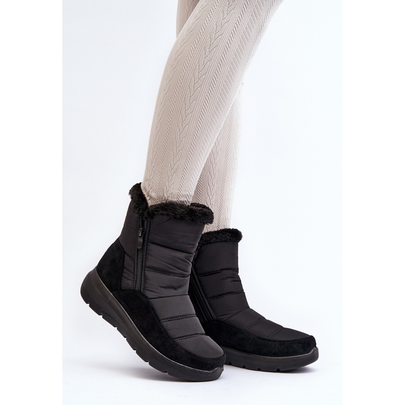 Dámské Sněhule S Kožešinou Černá Primose 2