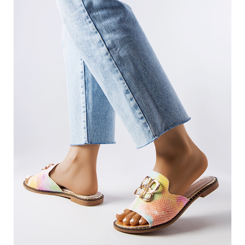 Goodin Lea rainbow spona slides vícebarevný 2