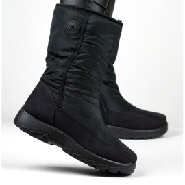 Teplé vysoké pohodlné boty, zimní sněhule černá 3