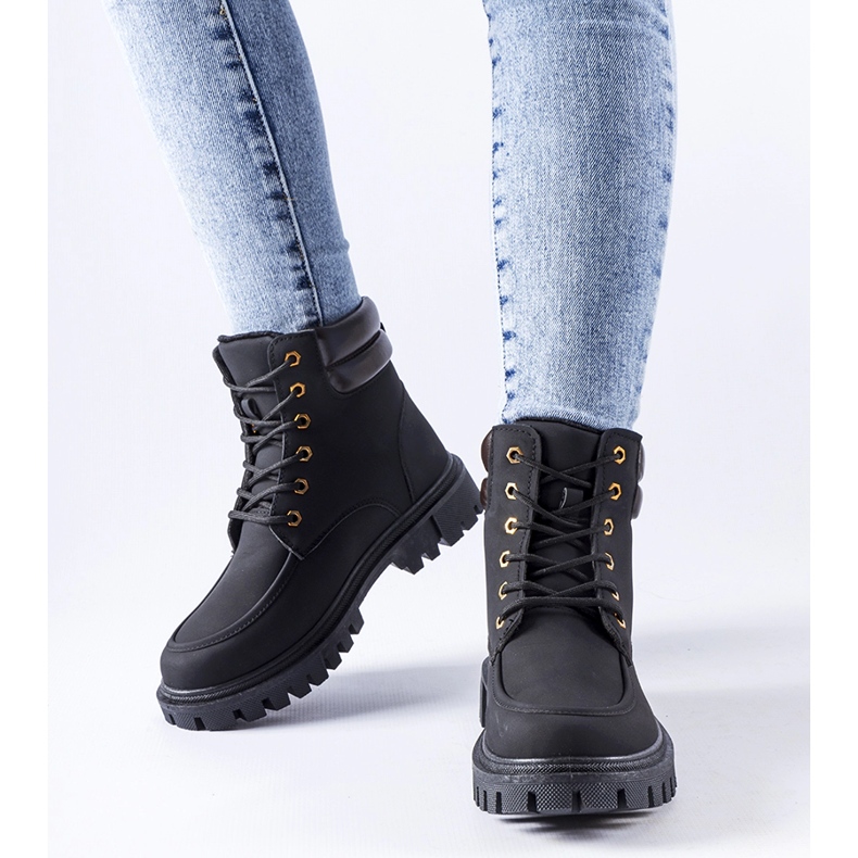 Černé zateplené matné dělnice Conroe černá 1