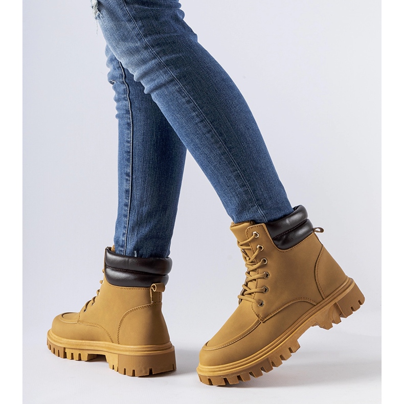 Hnědé, zateplené, matné dělnice Conroe hnědý 1