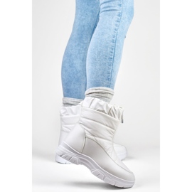 Pohodlné, zateplené dámské bílé sněhule bílý 2 Pohodlné, zateplené dámské bílé sněhule bílý 2