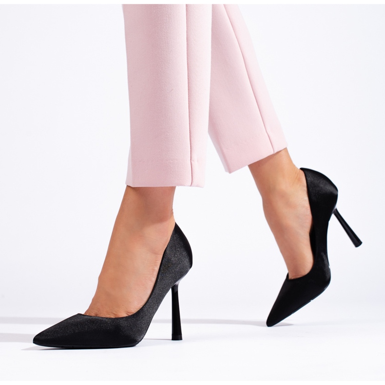 Dámské vysoké podpatky Vinceza černé černá 2