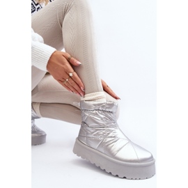 Stříbrné dámské sněhule Fionia na masivní platformě stříbro 1