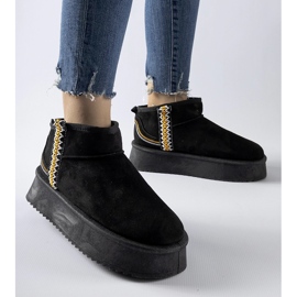 Černé sněhule na platformě Scavi černý 1