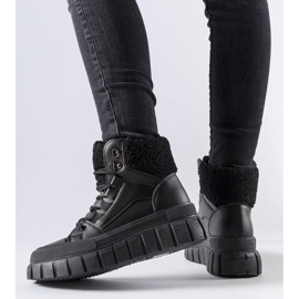 Černé zateplené tenisky Adamsville černá 1