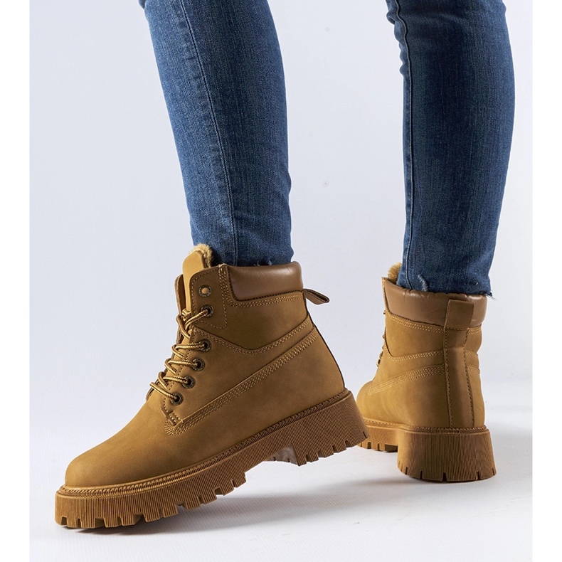 Hnědé klasické zateplené dělníky Hector hnědý 1