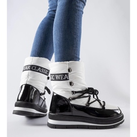 Bílé sněhule na platformě Vineyard bílý 1