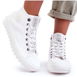 Dámské tenisky Big Star High Warm White GG274108 bílý 4