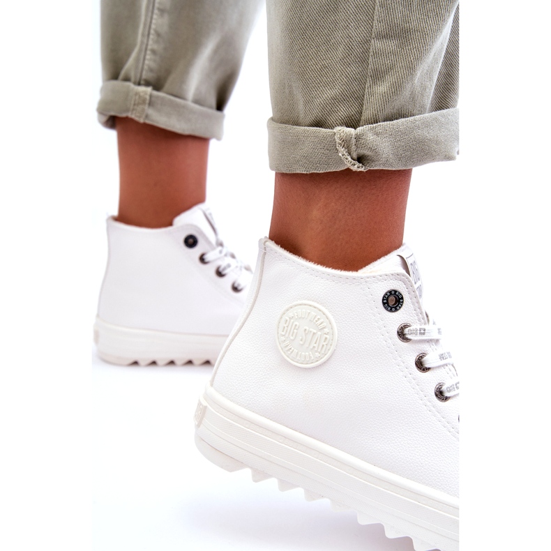 Dámské tenisky Big Star High Warm White GG274108 bílý 1