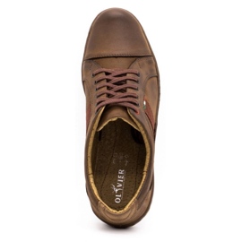 Antex Pánská kožená obuv pro volný čas 238GT hnědá hnědý 3