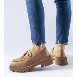 Béžové mokasíny zdobené sponou Cava béžový 1