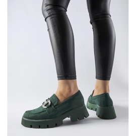 Zelené mokasíny s kamínky Giacomo zelená 1