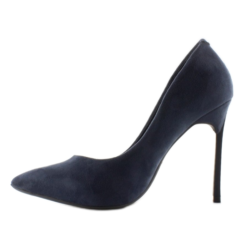 Elegantní lodičky na originálním podpatku 5051 Navy námořnická modř 1