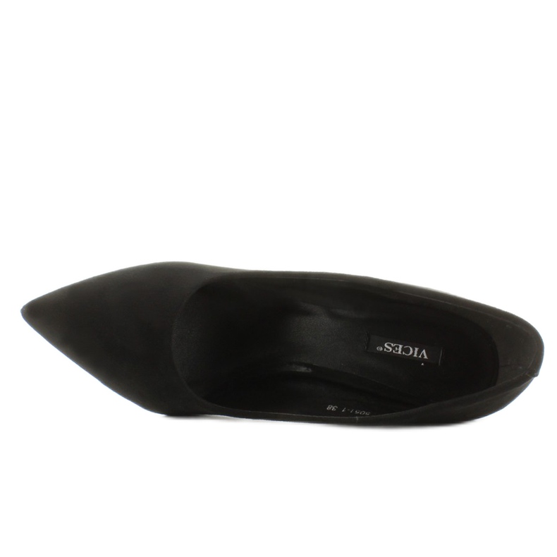 Elegantní lodičky s originálními podpatky černá 2