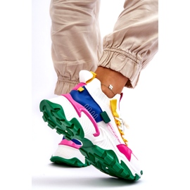 Seastar Dámské nazouvací ponožkové tenisky, bílé a zelené bílý 3