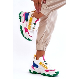 Seastar Dámské nazouvací ponožkové tenisky, bílé a zelené bílý 2 Seastar Dámské nazouvací ponožkové tenisky, bílé a zelené bílý 2