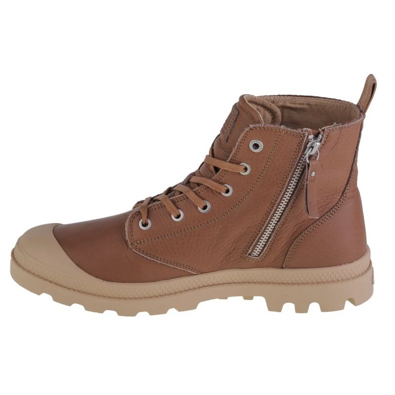Boty Palladium Pampa Zip Lth Ess M 76888-254-M hnědý 1