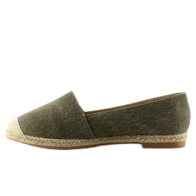 Espadrilky s plátěnou špičkou JH23P Zelená zelený 1