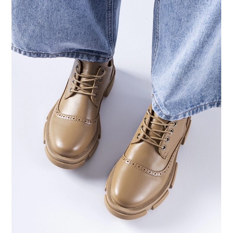 Hnědé šněrovací boty Piazzetta hnědý 1