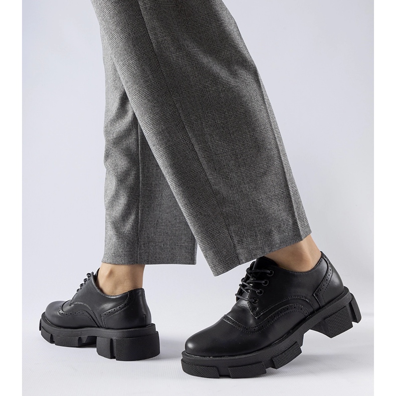 Černé šněrovací boty Piazzetta černá 1