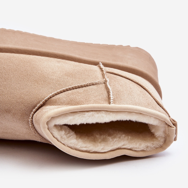 Béžové dámské sněhule Caliksa se silnou podrážkou béžový 1