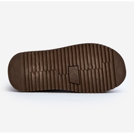 Dámské sněhule se silnou podrážkou Caliksa hnědý 1 Dámské sněhule se silnou podrážkou Caliksa hnědý 1