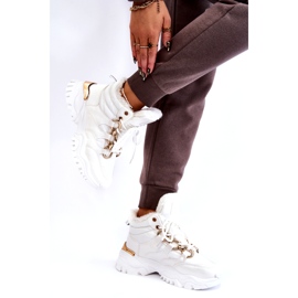 Dámské zateplené sportovní boty Lace-Up Trappers White Bastini bílý 3