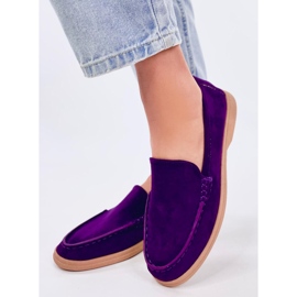 Měkké dámské mokasíny Justt Purple fialová 2