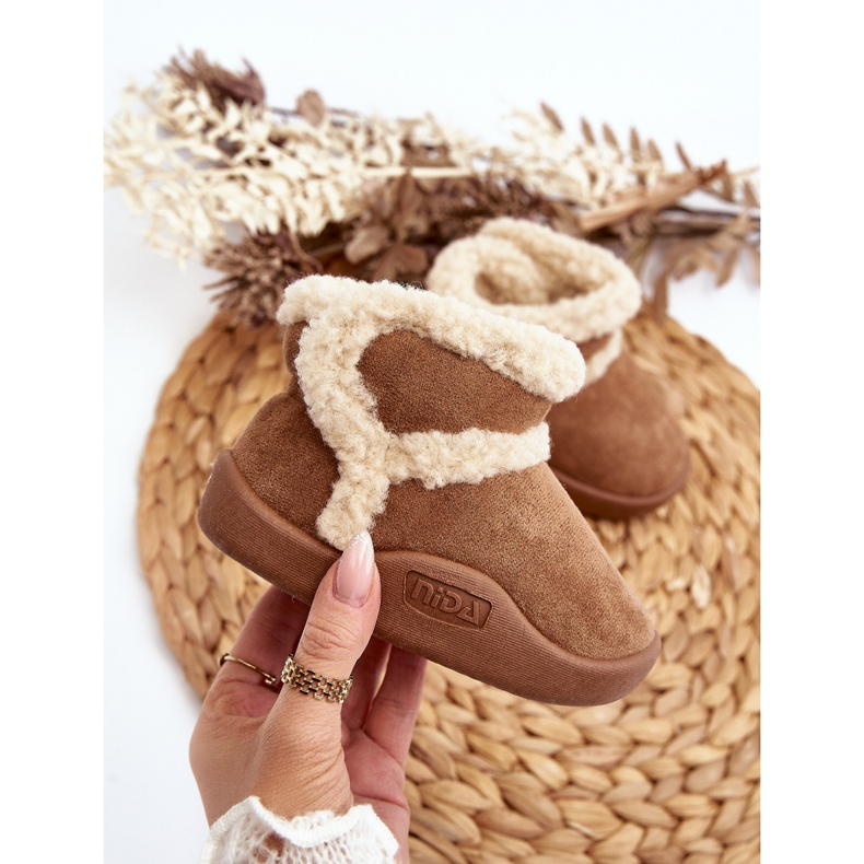 Dětské boty na suchý zip Camel Unitia hnědý 2